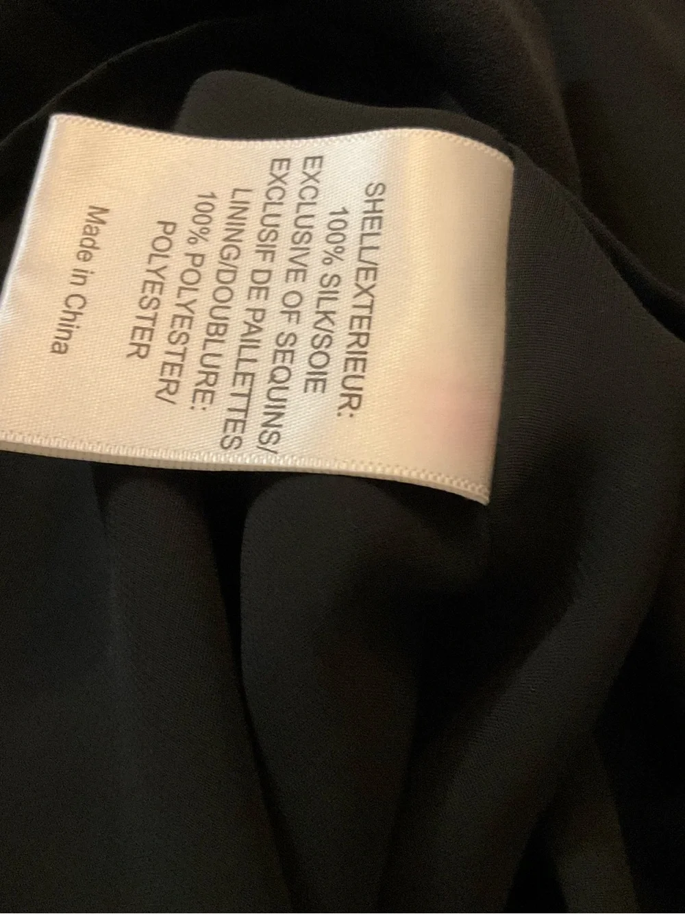 Tory Burch Silk Black Sleeveless Sequin Detail Women's Tank Top Size 12